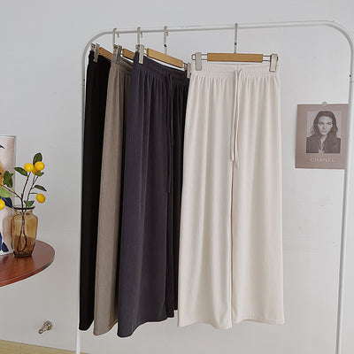 Pantalones Casuales Cintura Alta con Cordón Ajustable Mujer - Image 10