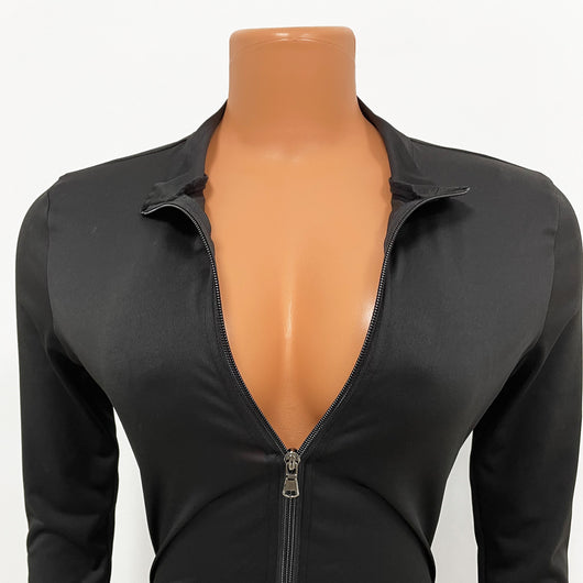 Enterizo Deportivo Ajustado de Manga Larga para Mujer - Image 12