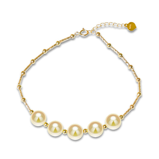 Pulsera de Perlas Dorado Claro Estilo Europeo y Americano - Image 7