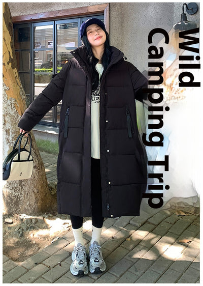 Chaqueta Acolchada de Algodón Grueso - Estilo Coreano Impermeable al Frío - Image 15