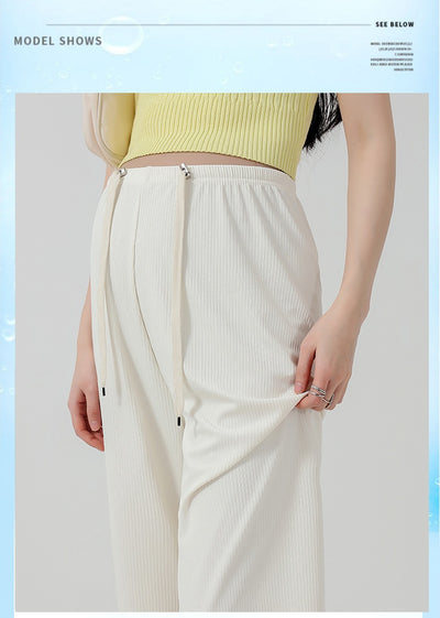 Pantalones Premamá Cómodos de Pierna Ancha sin Cintura Ajustable - Image 12