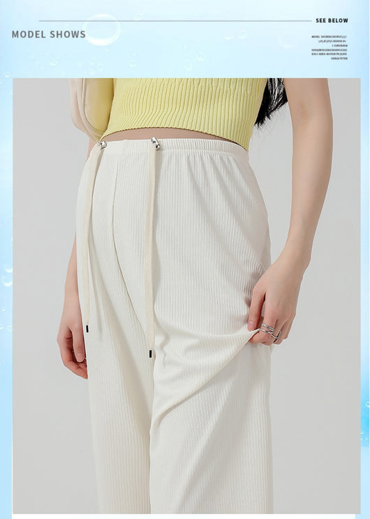 Pantalones Premamá Cómodos de Pierna Ancha sin Cintura Ajustable - Image 12