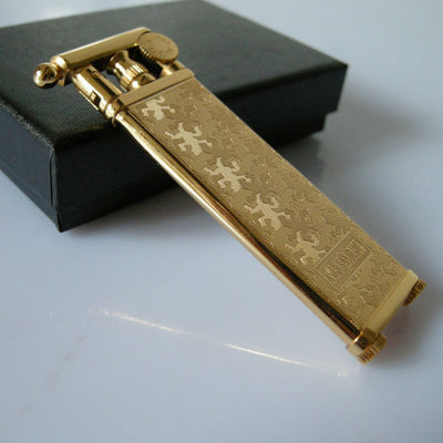 Encendedor de Cobre Retro Ultra Delgado con Molinillo Integrado - Image 9