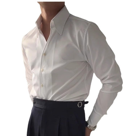 Camisa Italiana de Cuello Clásico Primavera - Casual Ejecutiva - Image 3