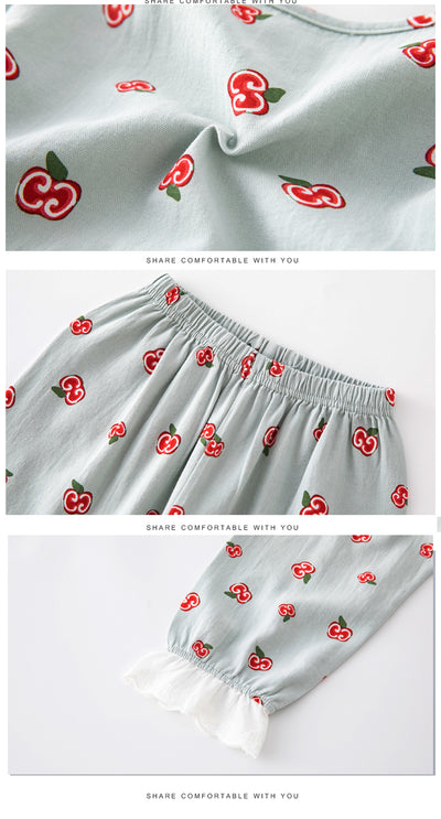 Pijama Infantil de Algodón con Diseño Animado para Niñas - Image 13