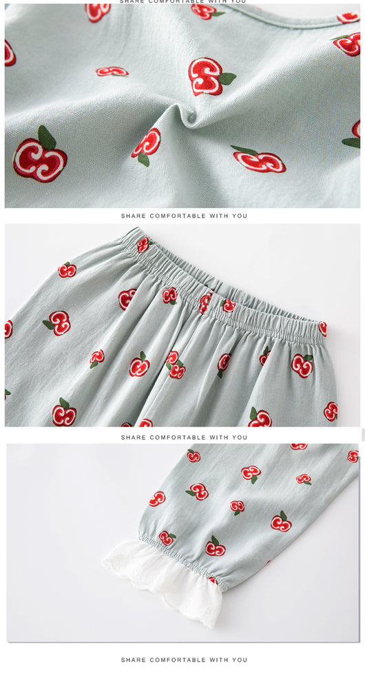Pijama Infantil de Algodón con Diseño Animado para Niñas - Image 13
