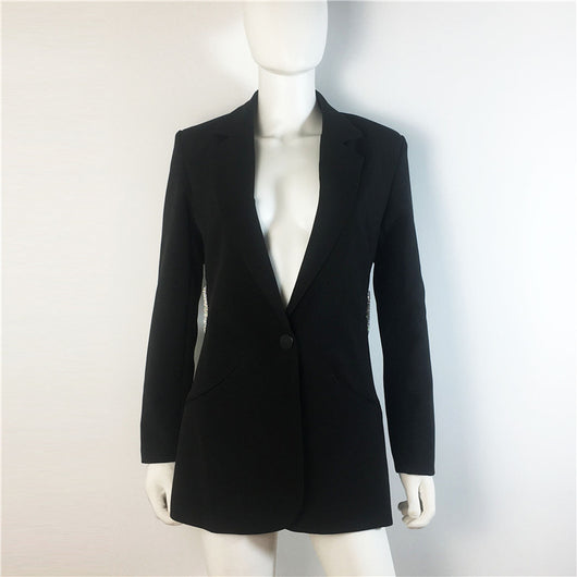 Chaqueta Slim Xiaoxi con Diseño Recortado y Cintura Ajustada - Image 4