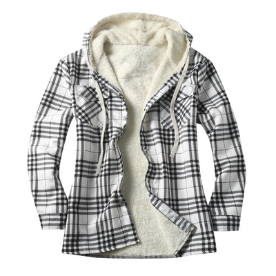Chamarra Tipo Shirt con Capucha y Forro Polar para Hombre - Image 8