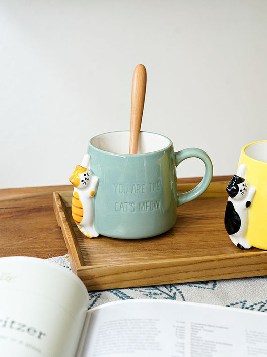 Taza Gato Blanco y Negro - Diseño Pata de Gatito - Image 4