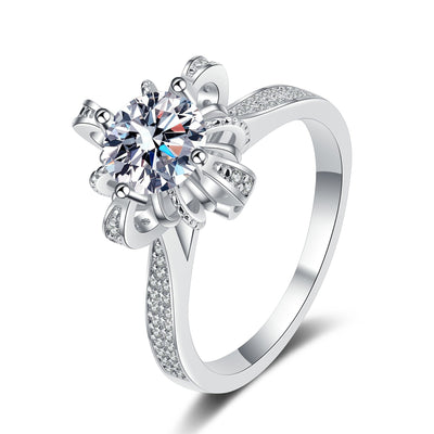Anillo de Plata 925 con Moissanita de 1 Quilate - Diseño Microengastado - Image 10