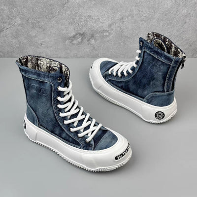 Botas Canvas Altas para Hombre - Estilo Versátil y Moderno - Image 9