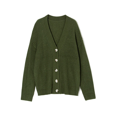 Cardigan Suelto Cuello V para Mujer - Otoño e Invierno - Image 9