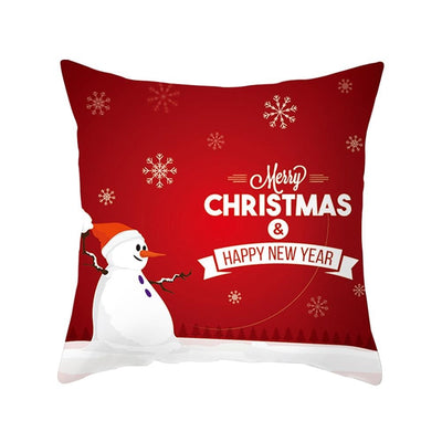 Funda de Almohada Navideña con Diseño de Ciervo y Patrón Geométrico - Image 89