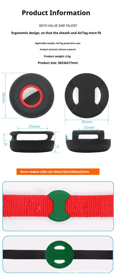 Funda Protectora de Silicona para AirTag - Rastreador de Mascotas - Image 30