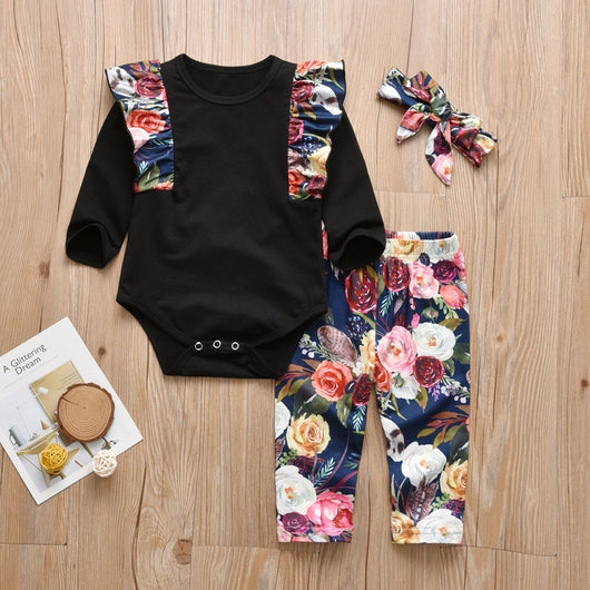 Conjunto de Tres Piezas con Encaje para Niñas - Image 11