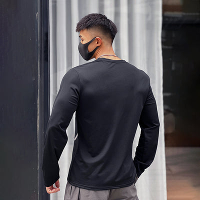 Playera Deportiva Holgada de Cuello Redondo y Manga Larga - Image 17