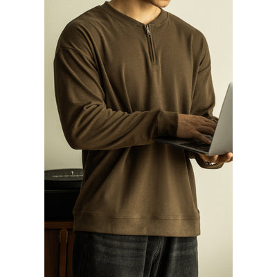 Camiseta Casual Hombre Manga Larga con Cierre - Image 7