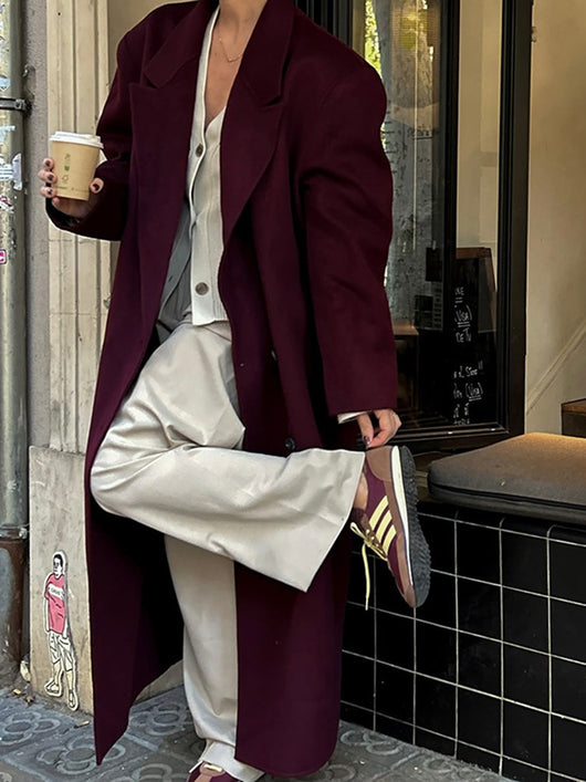 Blazer Solapa Larga Vino Tinto - Image 14