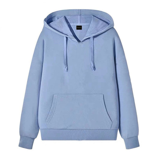 Suéter Hoodie Hombre Color Sólido Clásico - Image 17