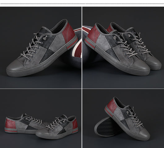 Zapatos de Cuero para Hombre con Contraste de Colores y Suela de Goma - Image 16