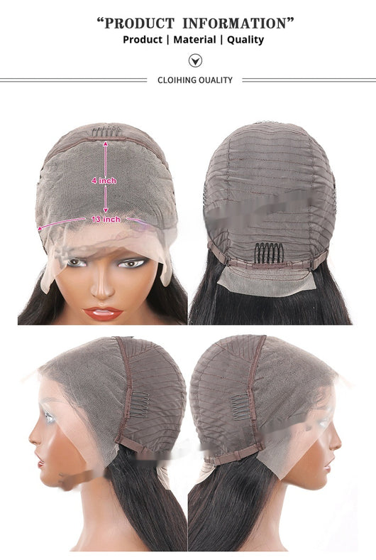 Peluca Frontal de Encaje 13x4 Cabello Humano Natural - Image 5