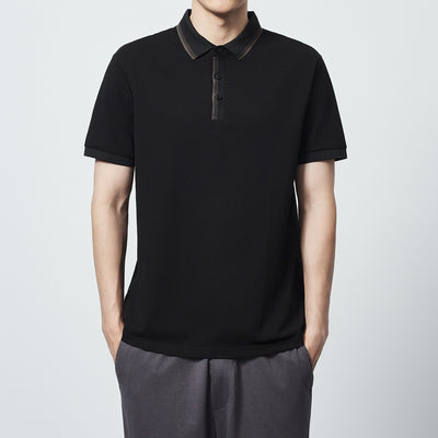 Polo Camiseta Algodón Peinado Mercerizado con Rayas en Contraste - Image 6