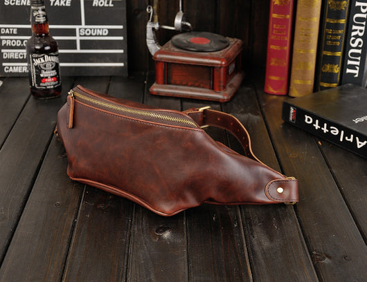 Bolsa Pecho Retro Hombre PU - Estilo Casual Una Correa - Image 12