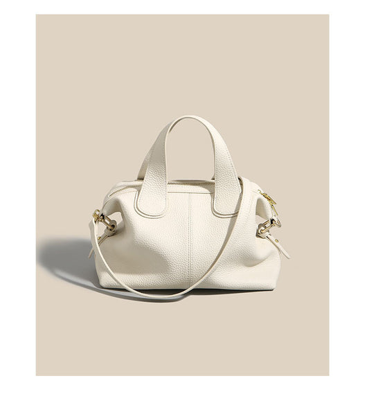Bolso Mensajero de Cuero Genuino para Mujer - Gran Capacidad en Cuero Vacuno Primera Capa - Image 9