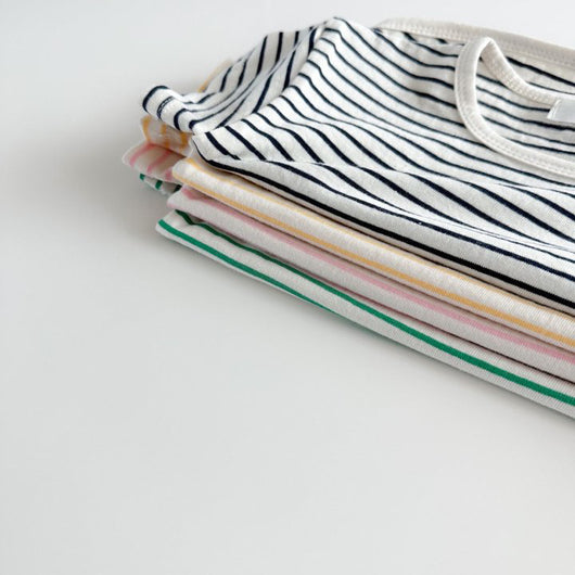 Pijama Infantil de Rayas Transpirable - Shorts y Camiseta de Manga Corta - Image 13