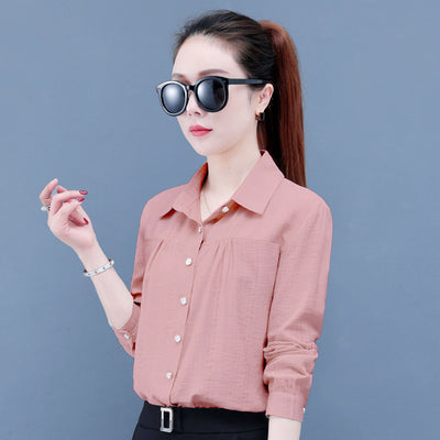 Blusa Casual de Manga Larga para Mamás Modernas - Image 11