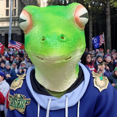 Máscara de Rana de Látex para Halloween - Disfraz de Animal Realista - Image 6
