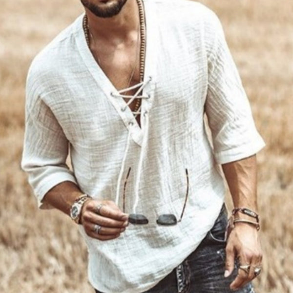 Camisa Casual de Manga Corta para Hombre