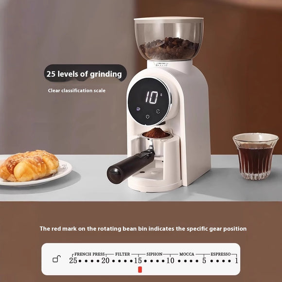 Molinillo de Café Eléctrico Inteligente con Báscula Integrada