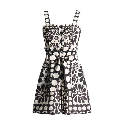 Jumpsuit Ancho Corto con Botones y Nudo Frontal - Image 15