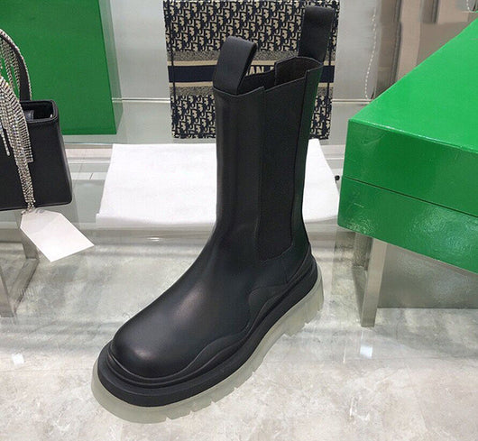 Botas Martin de Cuero con Suela Gruesa para Mujer - Primavera y Otoño - Image 5