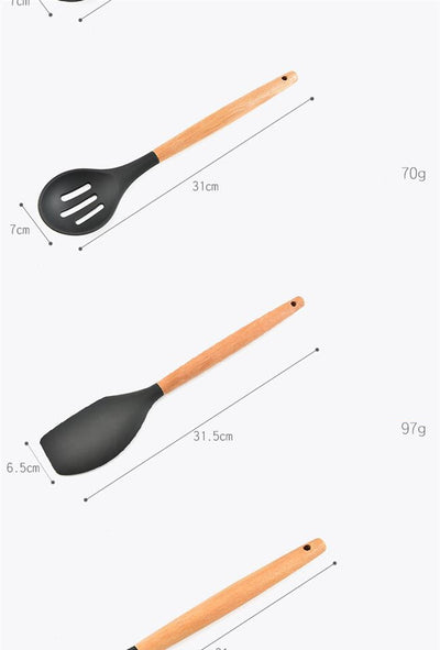 Juego de Utensilios de Cocina en Silicona - Espátula y Cuchara para Cocinar - Image 7