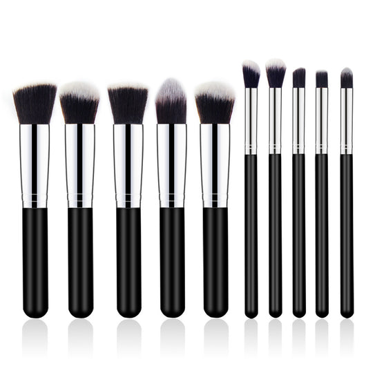 Set de 10 Brochas de Maquillaje con Mango de Madera - Image 8