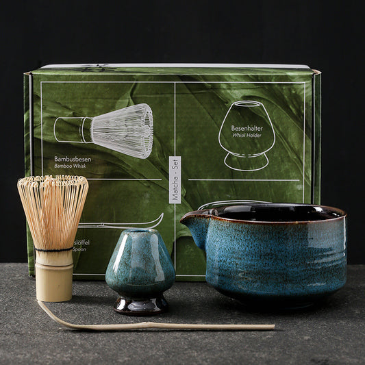 Set Completo de Té Matcha Horneado en Horno Japonés Tradicional