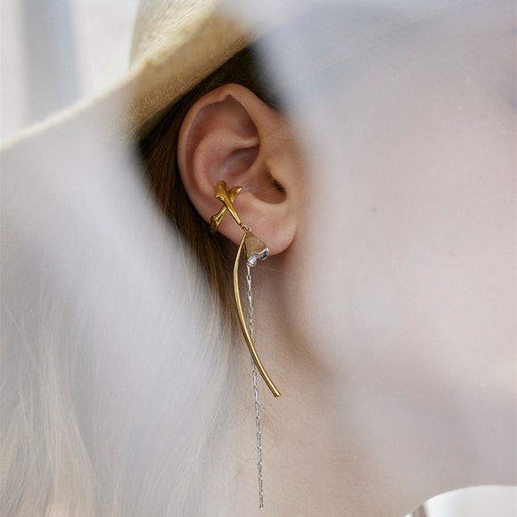 Aretes de Flores Retro Lujo de Nicho para Mujer con Borlas