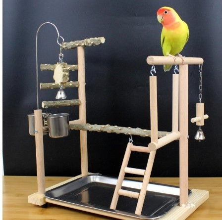 Percha Madera para Loros y Pájaros Exóticos con Diseño Natural - Image 9