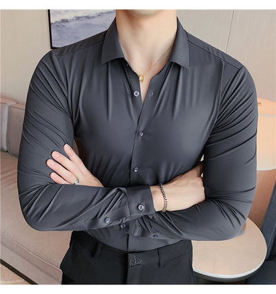 Camisa Casual de Punto Sin Planchado con Caída Perfecta - Image 20
