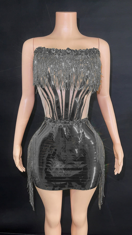 Top Tubo con Borlas y Falda Corta para Mujer - Image 8
