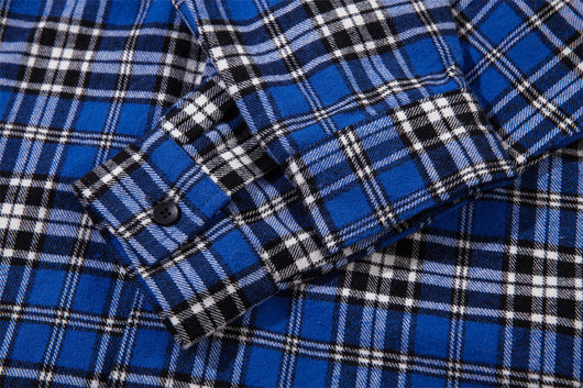 Camisa de Cuadros con Botones Bordados para Niños - Image 11