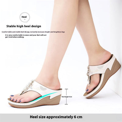 Pantuflas Tipo Chanclas con Plataforma Gruesa y Tacón Alto Antideslizantes - Image 27