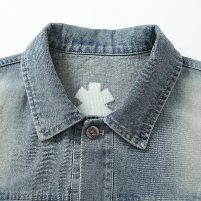 Chaqueta Denim Punk Heavy Industry Lavado Vintage para Hombre - Image 3