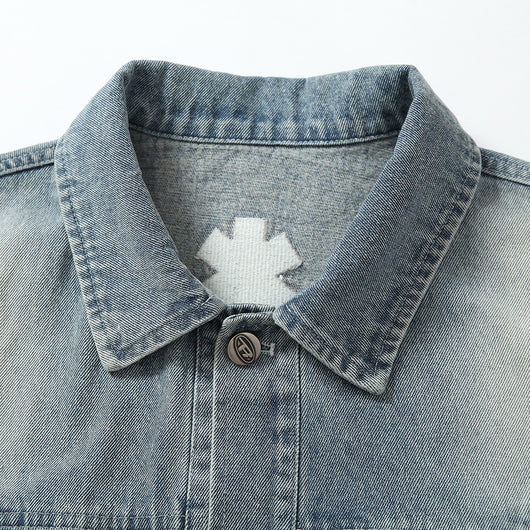 Chaqueta Denim Punk Heavy Industry Lavado Vintage para Hombre - Image 3