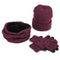 Chunky Knit Variegated Hat, Scarf, and Glove Set