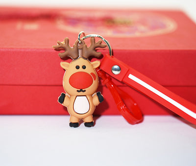 Llavero Navideño con Diseño Festivo - Papá Noel, Reno y Árbol - Image 30