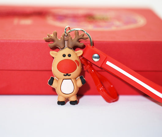 Llavero Navideño con Diseño Festivo - Papá Noel, Reno y Árbol - Image 30