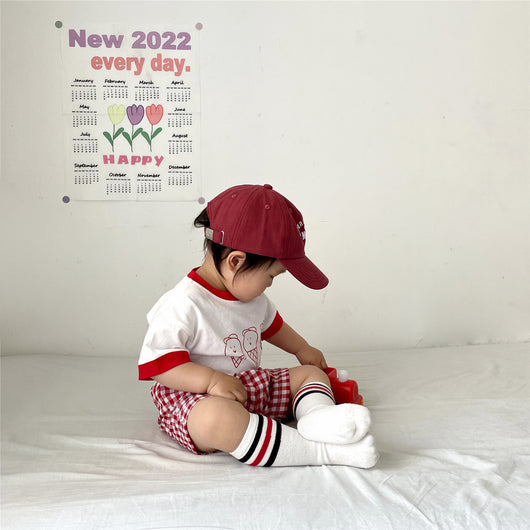 Conjunto Infantil Helado a Cuadros - Playera Manga Corta - Image 19
